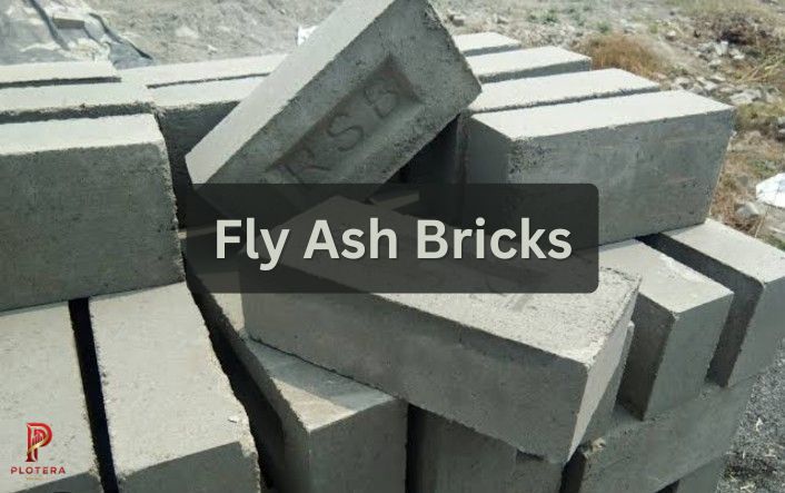 an image showing a stack of fly ash bricks